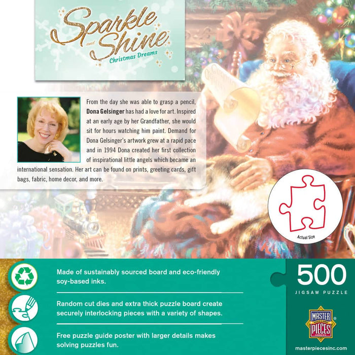 Sparkle & Shine - Christmas Dreams 500 Piece Glitter Jigsaw Puzzle - for just $14.99! 