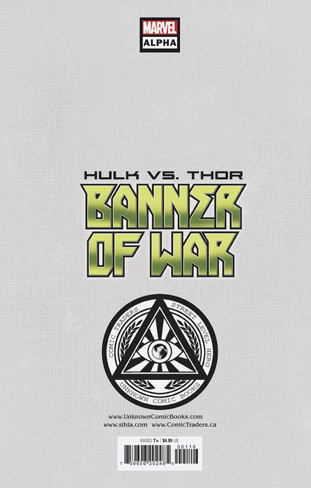 Hulk Vs. Thor: Banner Of War Alpha 1 Unknown Comics Tyler Kirkham Exclusive Virgin Var (05/04/2022) (05/11/2022) - for just $20! 