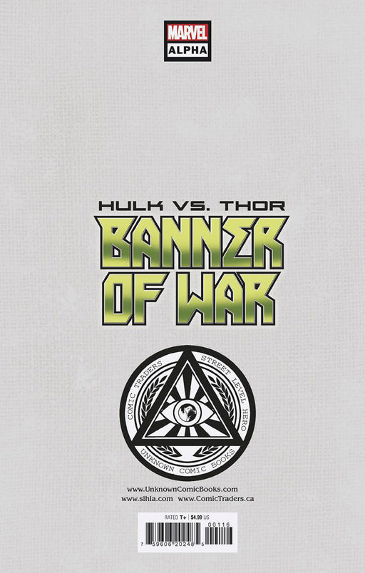 Hulk Vs. Thor: Banner Of War Alpha 1 Unknown Comics Tyler Kirkham Exclusive Virgin Var (05/04/2022) (05/11/2022) - for just $20! 
