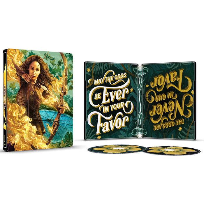 The Hunger Games - Ultimate Steelbook Collection (4K Ultra HD + Blu-ray + Digital) - for just $58.99! 