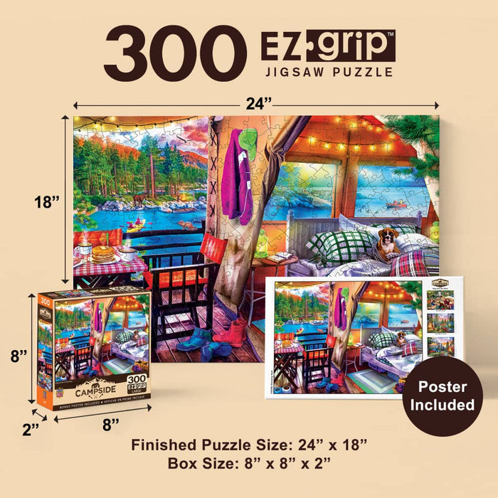Campside - Glamping Style 300 Piece EZ Grip Jigsaw Puzzle - for just $14.99! 