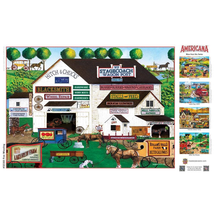 Americana - Free Wheeling 500 Piece EZ Grip Jigsaw Puzzle - for just $14.99! 