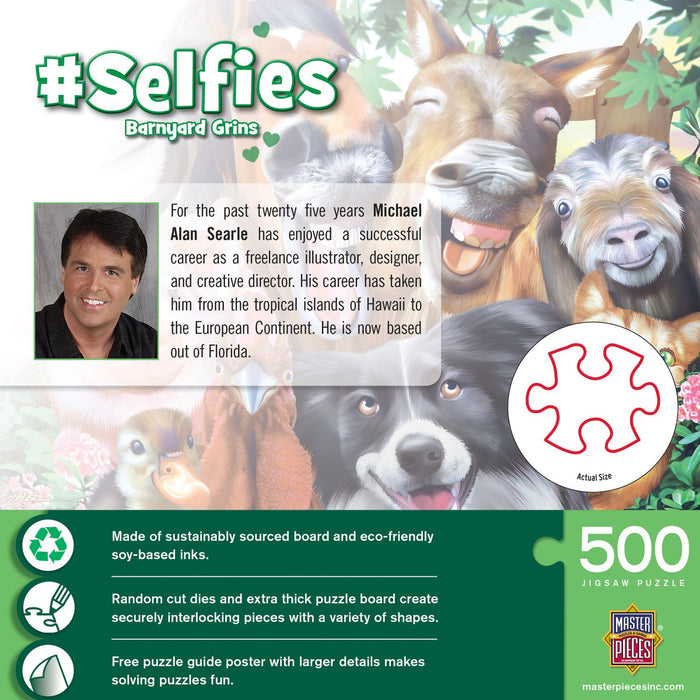 Selfies - Barnyard Grins 500 Piece Jigsaw Puzzle - Just $14.99! Shop now at Retro Gaming of Denver