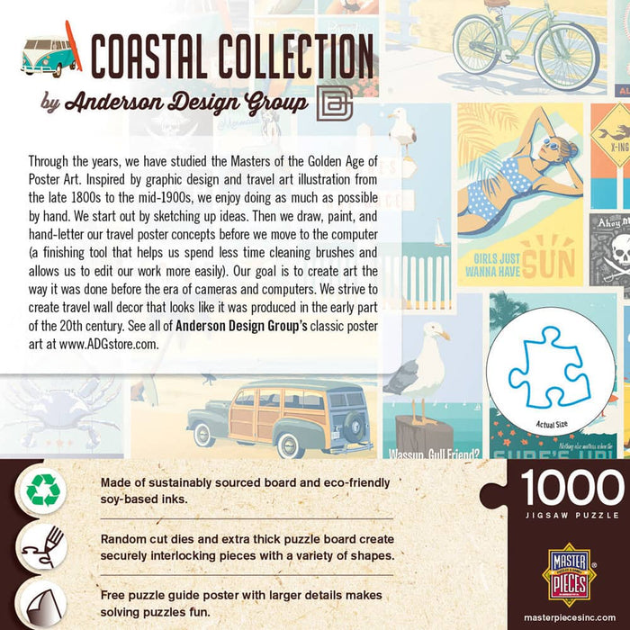 Vintage Posters - Coastal Collection 1000 Piece Jigsaw Puzzle - for just $16.99! 