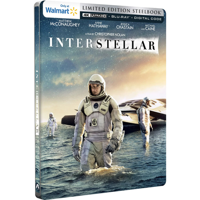 Interstellar - Limited Edition Steelbook (4K Ultra HD + Blu-ray + Digital) - for just $42.99! 