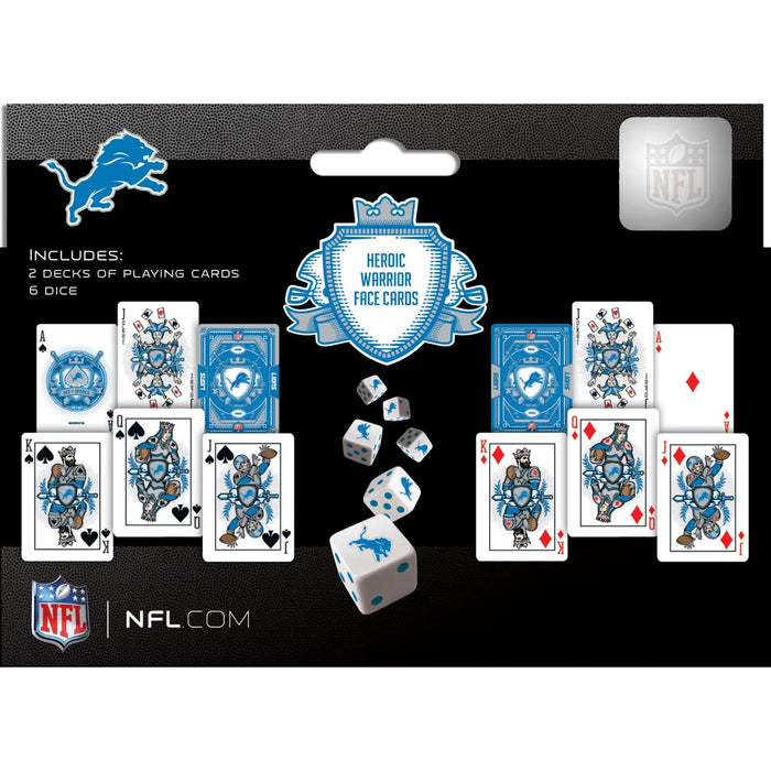 Detroit Lions - 2-Pack Playing Cards & Dice Set - for just $19.99! 