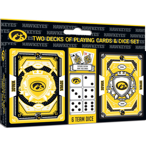 Iowa Hawkeyes - 2-Pack Playing Cards & Dice Set - Premium Dice & Cards Sets - Just $19.99! Shop now at Retro Gaming of Denver