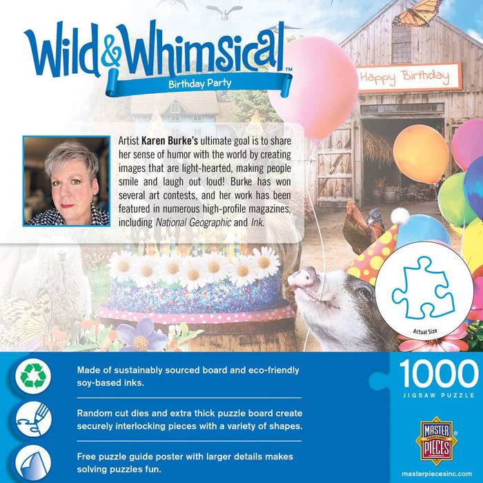 Wild & Whimsical - Birthday Party 1000 Piece Jigsaw Puzzle - for just $16.99! 