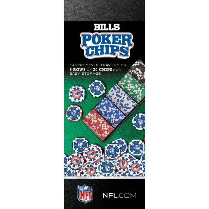 Buffalo Bills 100 Piece Poker Chips - for just $29.99! 