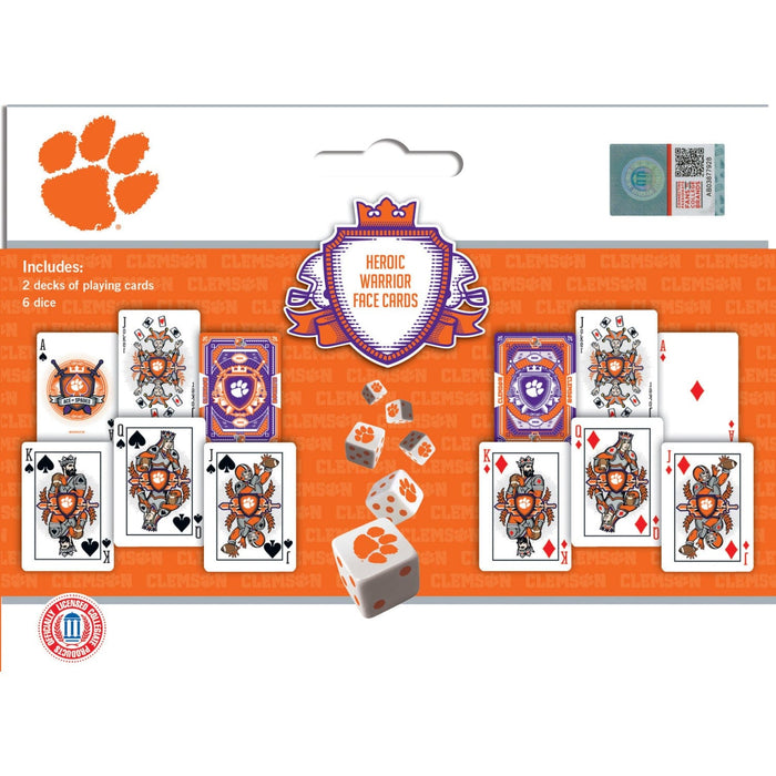 Clemson Tigers - 2-Pack Playing Cards & Dice Set - for just $19.99! 