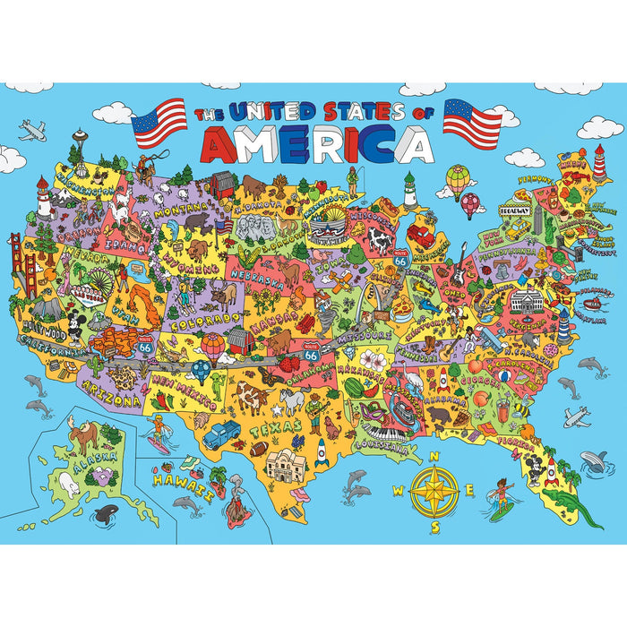 101 Things to Spot in the USA 100 Piece Kids Jigsaw Puzzle - Just $12.99! Shop now at Retro Gaming of Denver