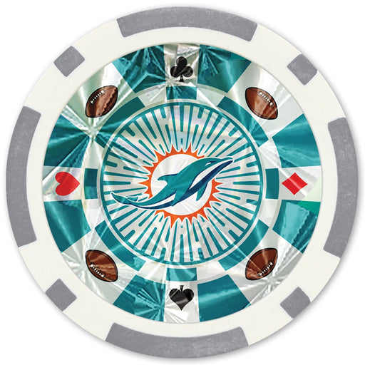 Miami Dolphins 20 Piece Poker Chips - Just $5.99! Shop now at Retro Gaming of Denver