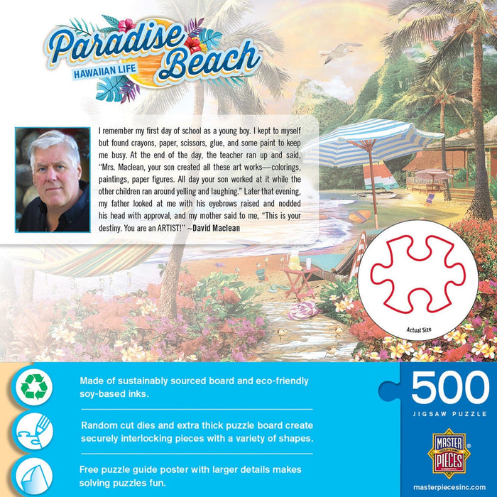 Paradise Beach - Hawaiian Life 500 Piece Jigsaw Puzzle - for just $14.99! 