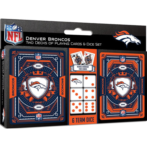Denver Broncos - 2-Pack Playing Cards & Dice Set - for just $19.99! 