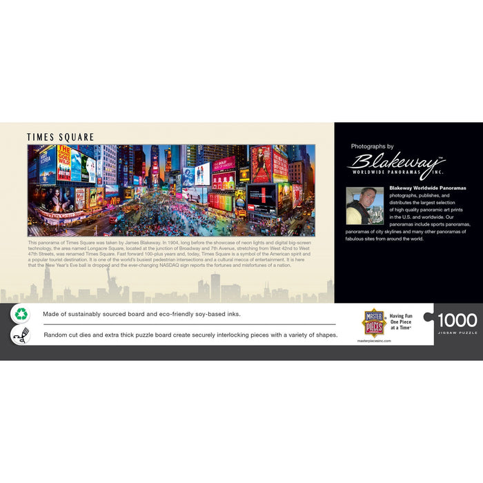 Times Square, New York 1000 Piece Panoramic Jigsaw Puzzle - Just $19.99! Shop now at Retro Gaming of Denver