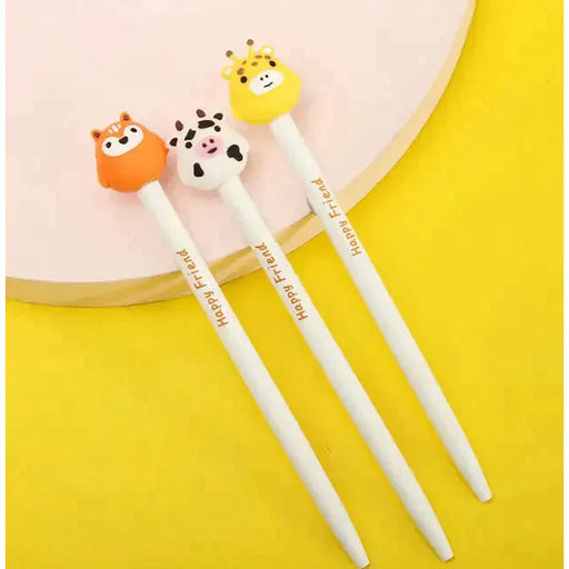 Happy Animal Friends Retractable Gel Pen - Just $2.99! Shop now at Retro Gaming of Denver