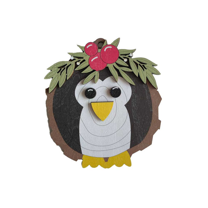 Personalized  Wooden Christmas Ornament Penguin - Just $7.99! Shop now at Retro Gaming of Denver