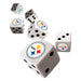 Pittsburgh Steelers Dice Set - Premium Dice & Cards Sets - Just $4.79! Shop now at Retro Gaming of Denver