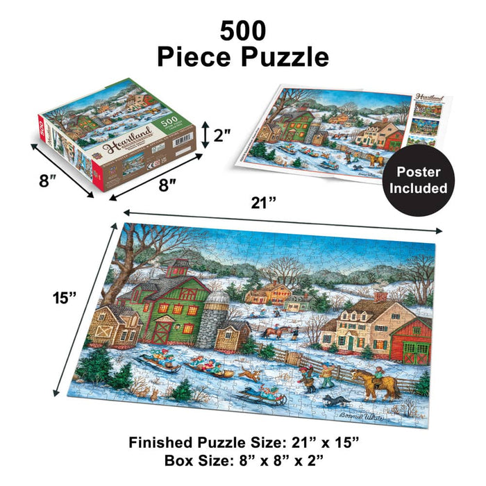 Heartland - Snowball Ambush 500 Piece Jigsaw Puzzle - for just $14.99! 