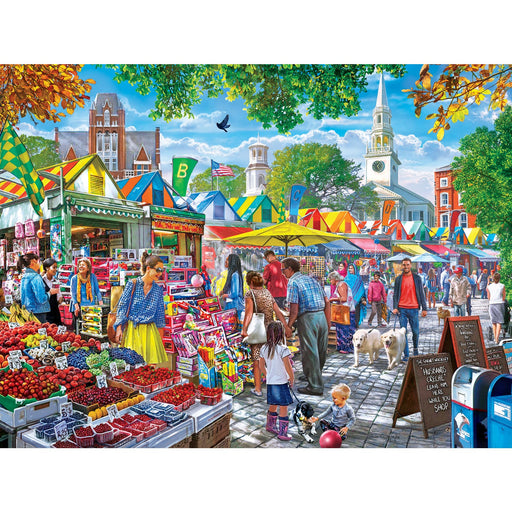 Farmer's Market - Market Day Afternoon 750 Piece Jigsaw Puzzle - Just $14.99! Shop now at Retro Gaming of Denver