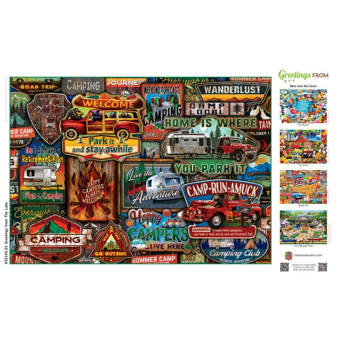 Greetings From The Lake - 500 Piece Jigsaw Puzzle - for just $14.99! 