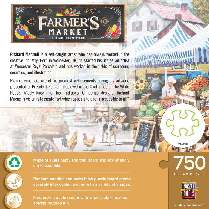 Farmer's Market - Old Mill Farm Stand 750 Piece Jigsaw Puzzle - Just $14.99! Shop now at Retro Gaming of Denver