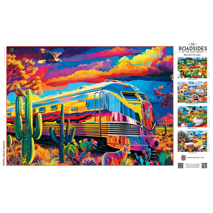 Roadsides of the Southwest - Desert Express 500 Piece Jigsaw Puzzle - Just $14.99! Shop now at Retro Gaming of Denver