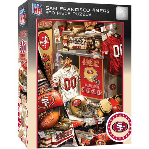 San Francisco 49ers - Locker Room 500 Piece Jigsaw Puzzle - Just $16.99! Shop now at Retro Gaming of Denver