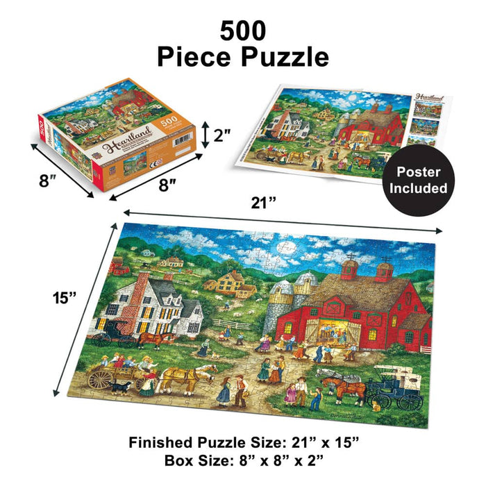 Heartland - Friday Night Hoe Down 500 Piece Jigsaw Puzzle - for just $14.99! 