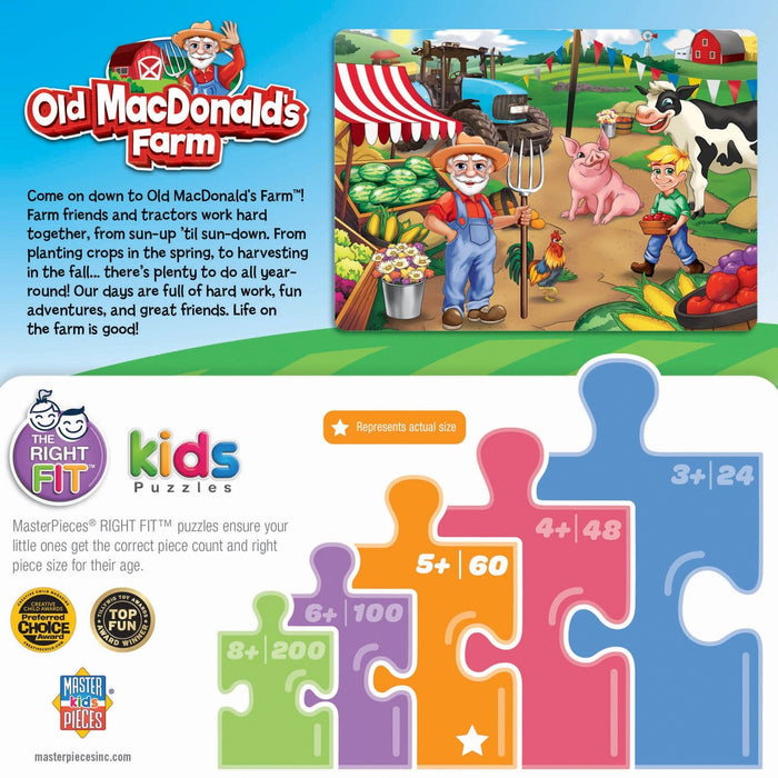Old MacDonald's Farm - Market Day 60 Piece Jigsaw Puzzle - for just $9.99! 
