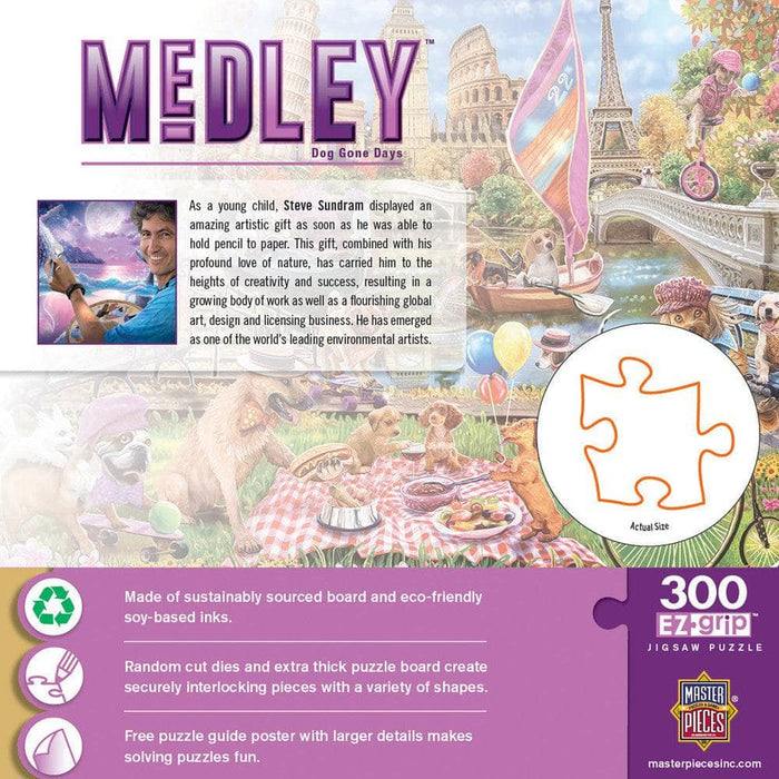 Medley - Dog Gone Days 300 Piece EZ Grip Jigsaw Puzzle - for just $14.99! 