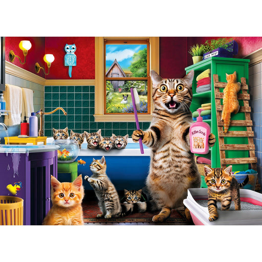 Wild & Whimsical - Bathtime Antics 1000 Piece Jigsaw Puzzle - Just $16.99! Shop now at Retro Gaming of Denver