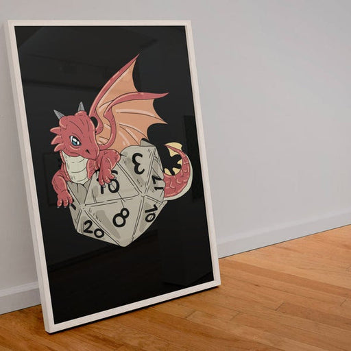 DND Wall Art - Dragon Hatching - DND - Gift For Dnd - D20 Gift Picture- Game Master - Adventure - RPG Poster - Geek Gift - Premium Wall Art - Just $16! Shop now at Retro Gaming of Denver