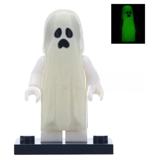 Glow in the Dark Sad Ghost Lego-Compatible Minifigures - Just $3.99! Shop now at Retro Gaming of Denver