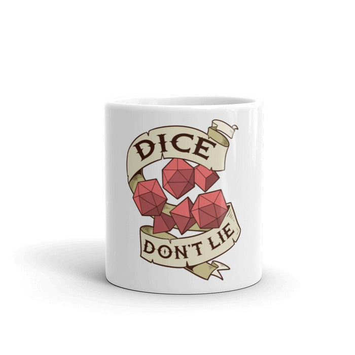 Etsy Mug- Dice Don't Lie - DND Gift - Gift For Dnd- Coffee - D20 Gift- Game Master - Adventure - RPG - Premium Mug - Just $15.95! Shop now at Retro Gaming of Denver