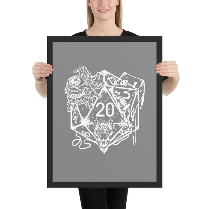 DND Framed Wall Art - Dice Art - DND - Gift For Dnd - D20 Gift Picture- Game Master - Adventure - RPG Poster - Just $30.50! Shop now at Retro Gaming of Denver