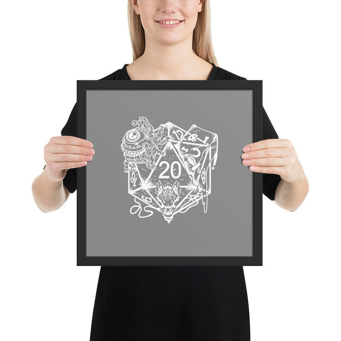 DND Framed Wall Art - Dice Art - DND - Gift For Dnd - D20 Gift Picture- Game Master - Adventure - RPG Poster - Just $30.50! Shop now at Retro Gaming of Denver