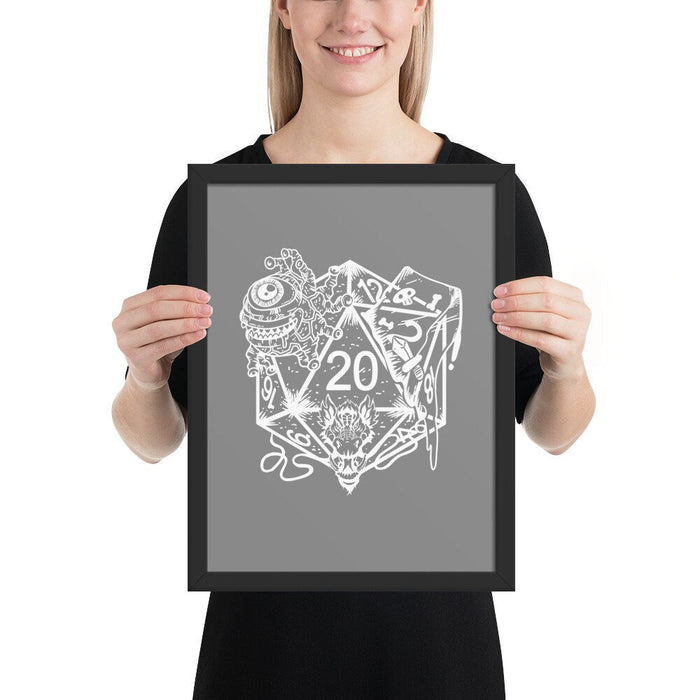 DND Framed Wall Art - Dice Art - DND - Gift For Dnd - D20 Gift Picture- Game Master - Adventure - RPG Poster - Just $30.50! Shop now at Retro Gaming of Denver