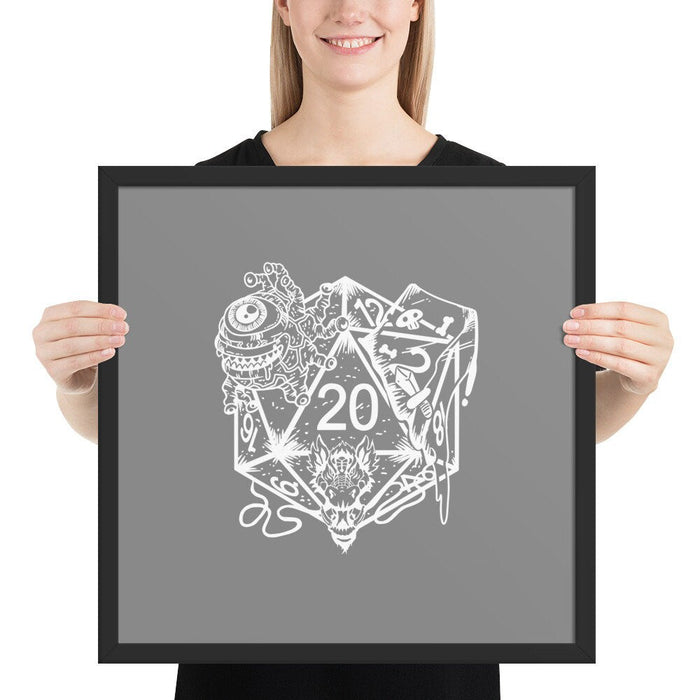 DND Framed Wall Art - Dice Art - DND - Gift For Dnd - D20 Gift Picture- Game Master - Adventure - RPG Poster - Just $30.50! Shop now at Retro Gaming of Denver