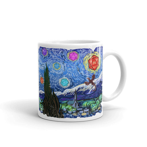 Etsy Mug- Starry Night - DND - Gift For Dnd- Coffee - D20 Gift- Game Master - Adventure - RPG - Premium Mug - Just $15.95! Shop now at Retro Gaming of Denver