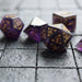 Dragon Shield Purple Gemstone Amethyst Dice (With Box) Hand Carved Polyhedral Dice DND Set - Premium Gemstone Dice - Just $20.99! Shop now at Retro Gaming of Denver