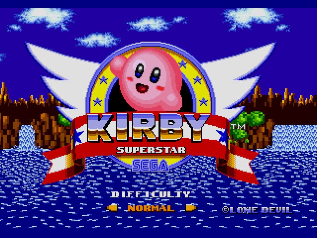 Kirby in Sonic the Hedgehog Sega Genesis Game - for just $19.99! 