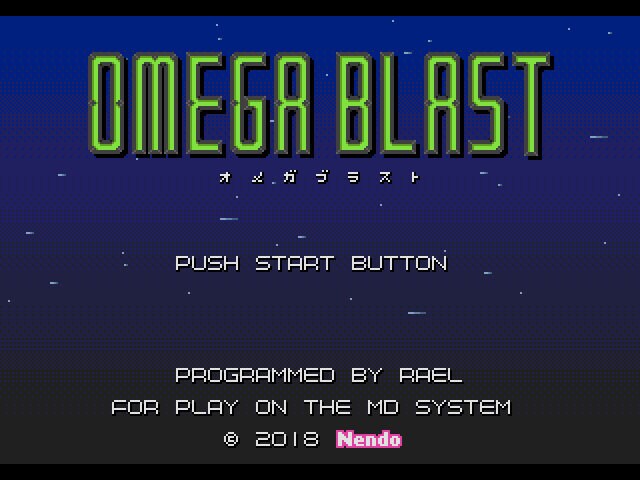 Omega Blast Sega Genesis Shoot &#39;Em Up Game - for just $19.99! 