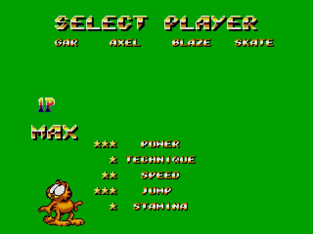 Garfield in Streets of Rage 2 Sega Genesis Game Cart - for just $19.99! 