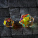 Large Dragon Egg Dichroic Glass D20 Gemstone Polyhedral Dice - Premium Gemstone Dice - Just $39.99! Shop now at Retro Gaming of Denver