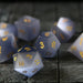 Hand Carved  Gemstone Gray Cats Eye Stone (And Box) Polyhedral Dice DnD Dice Set - Premium Gemstone Dice - Just $16.99! Shop now at Retro Gaming of Denver