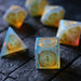 Mage Fury Gemstone Opalite Hand Carved Polyhedral Dice (And Box) DnD Dice Set - Premium Gemstone Dice - Just $18.99! Shop now at Retro Gaming of Denver