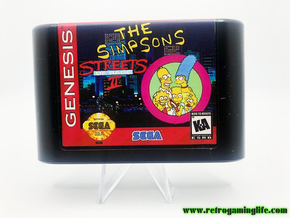 The Simpsons in Streets of Rage 2 Sega Genesis Beat 'em up Classic Game - for just $19.99! 