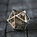 Large Caged Dragon D20 DND Silver Tabletop Gaming Dice - Premium Metal Dice - Just $16.99! Shop now at Retro Gaming of Denver