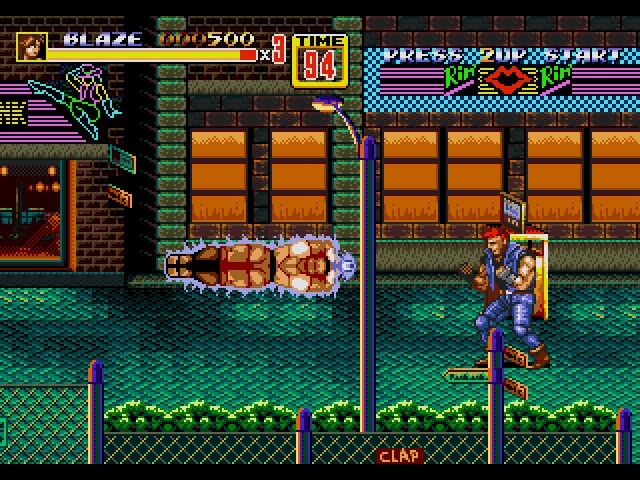 Street Fighter 2 in Streets of Rage 2 Bad Guy Edition Sega Genesis Game Cart - for just $19.99! 